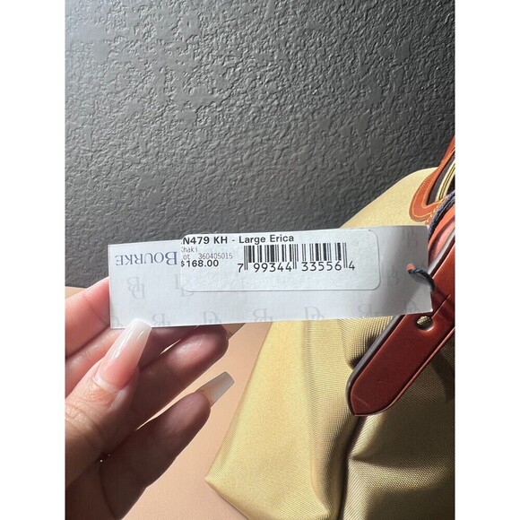 Dooney & Bourke Womens Large Erica Shoulder Bag Khaki Designer Elegant Chic NWT - Picture 7 of 16